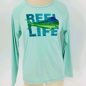 If women's Reel Life long sleeve tee. Large..